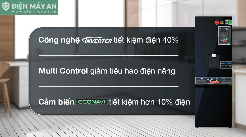 Tủ lạnh Panasonic Inverter 325 lít NR-BV361WGKV